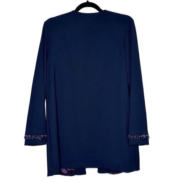 Scott McClintock Skirt Set Jacket 3 Piece Set Women's Navy Blue Size 6 - Picture 2 of 12